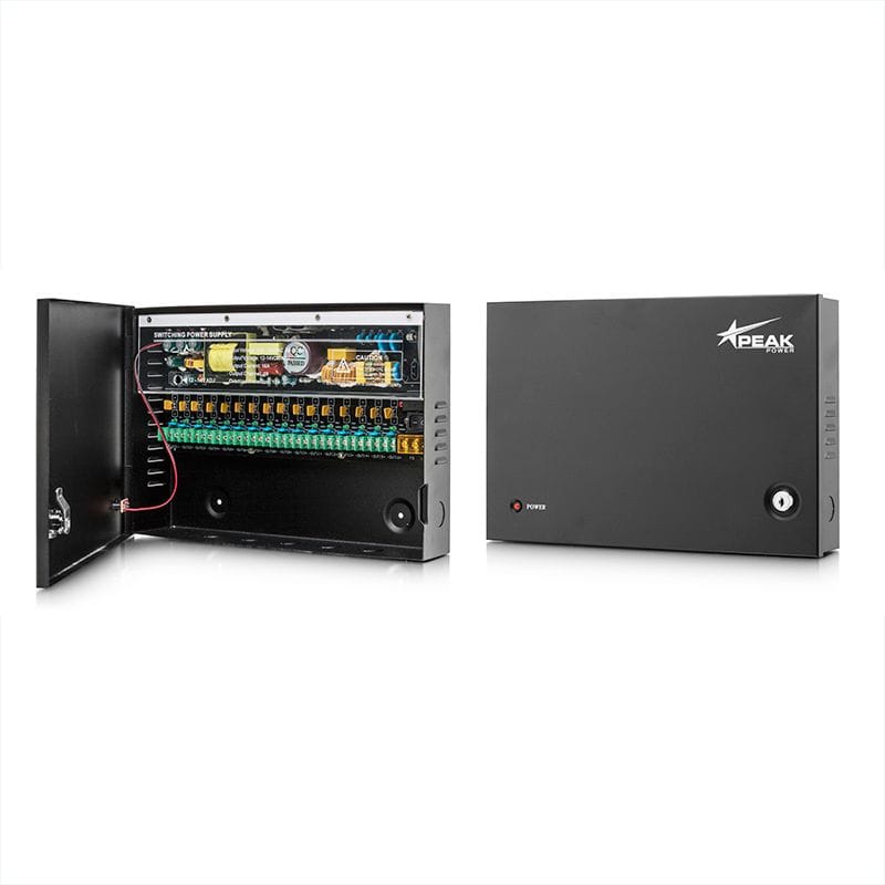 Peak Power Peak Power CCTV 16 Way Power Supply S01210-16C